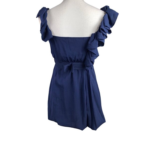 Flavio Casteilani Silk Ruffle Sleeveless Dress NWT - Picture 5 of 10